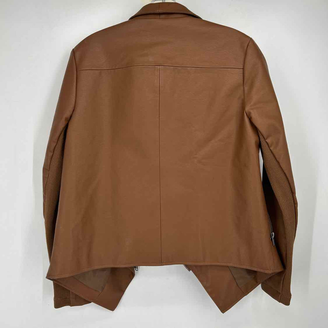 BB Dakota Size M Brown Faux Leather Jacket