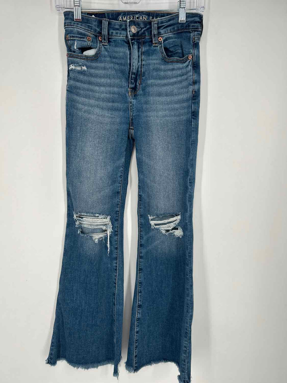 American Eagle Size 00 X-Short Denim Distressed Jeans