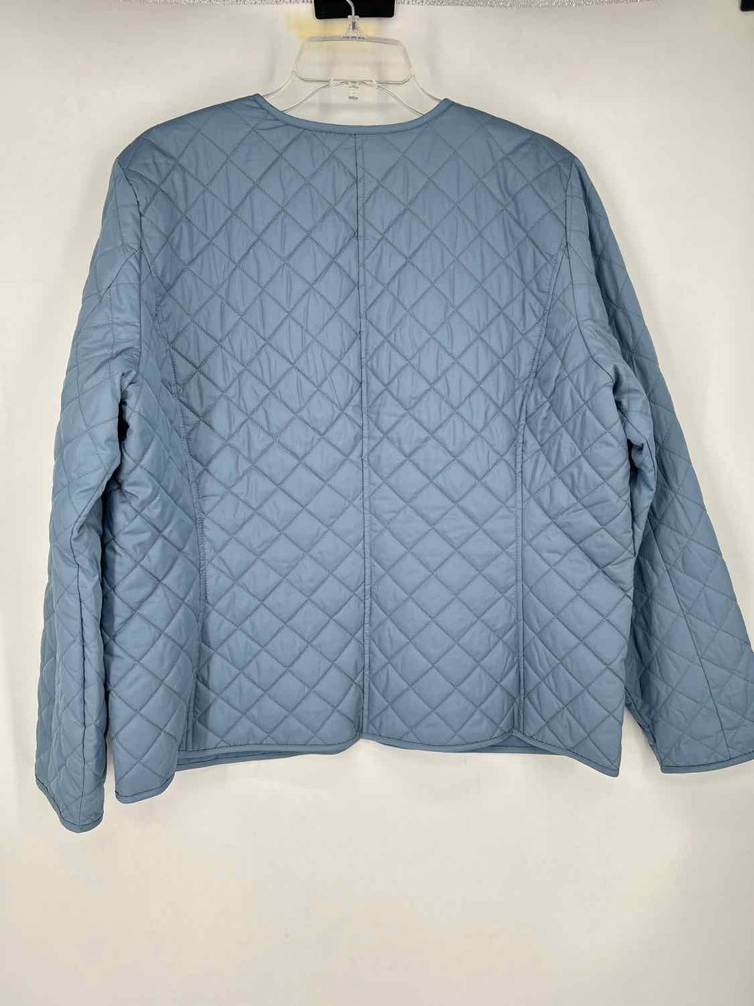 Croft & Barrow Size L Dusty Blue Quilted Jacket