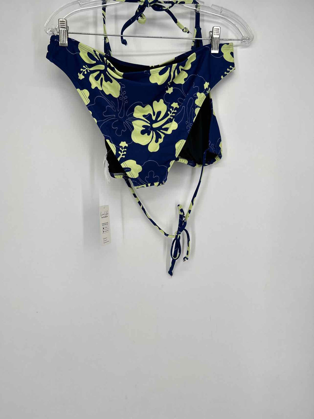 Cup She Size L Dark Blue & Light Green NWT Swimsuit 2 Piece