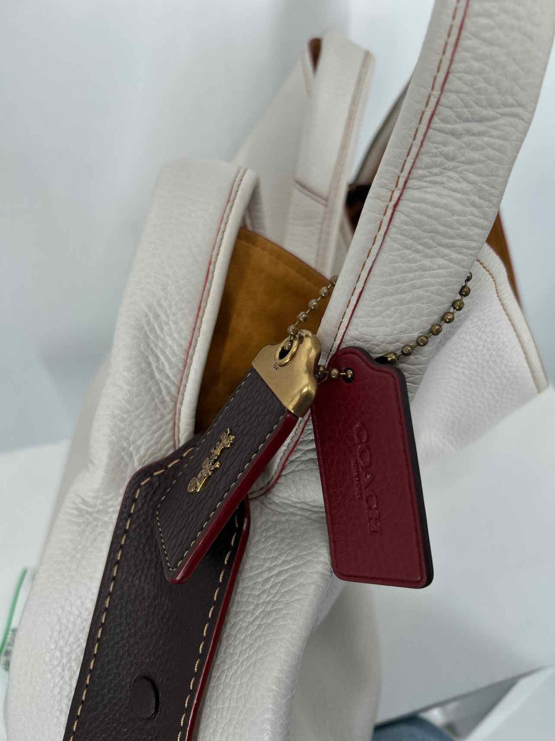 Coach 1941 Off White Pebbled Leather As Is Hobo