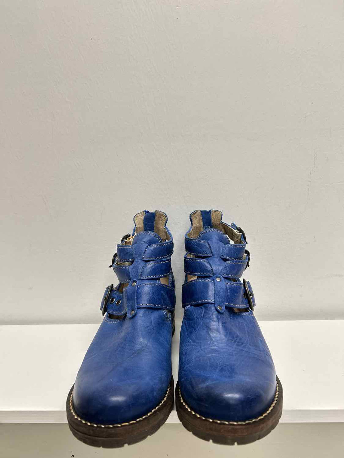 Dromedaris Women Size 37 (6.5-7) Cobalt Blue New In Box Ankle Boot