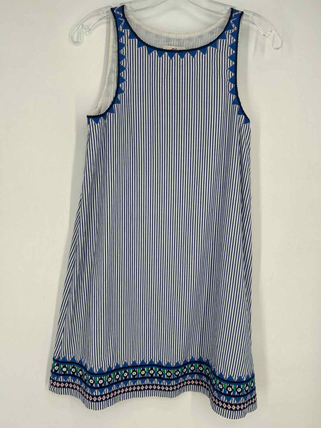 Vineyard Vines Size 0 Navy & White Striped Sleeveless Dress