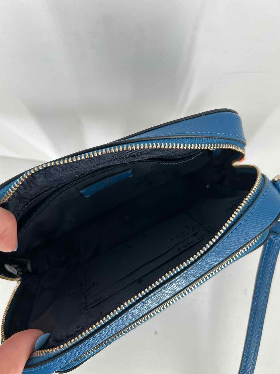Kate Spade Blue Saffiano Leather Crossbody
