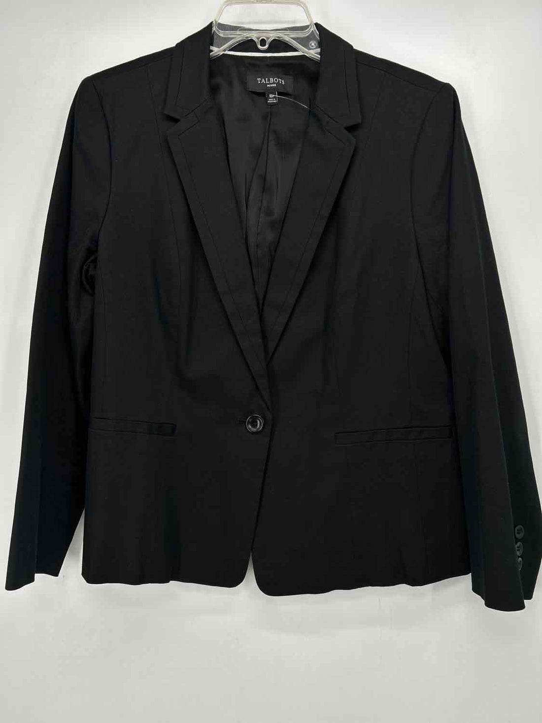 Talbots Size 16P Black Blazer
