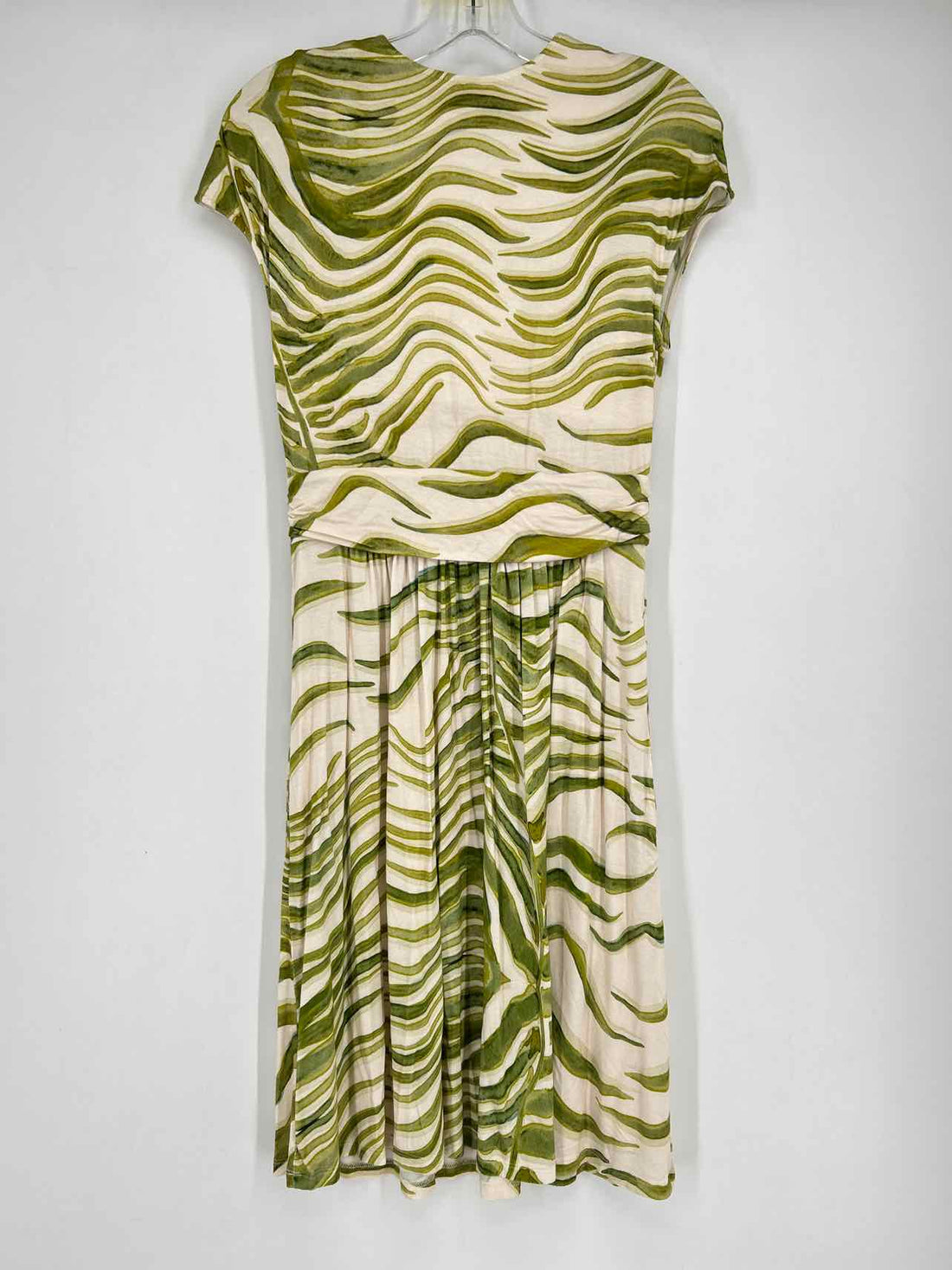 Soma Size M Green & beige Short Sleeve Dress