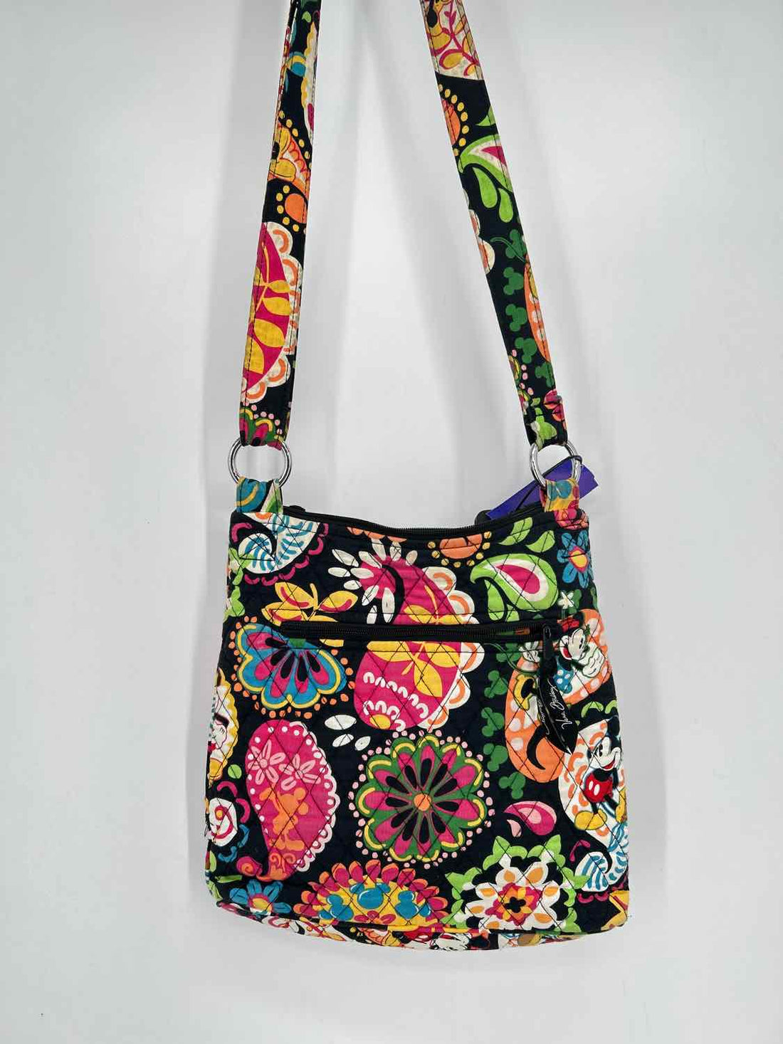 Vera Bradley Black Floral Quilted Crossbody
