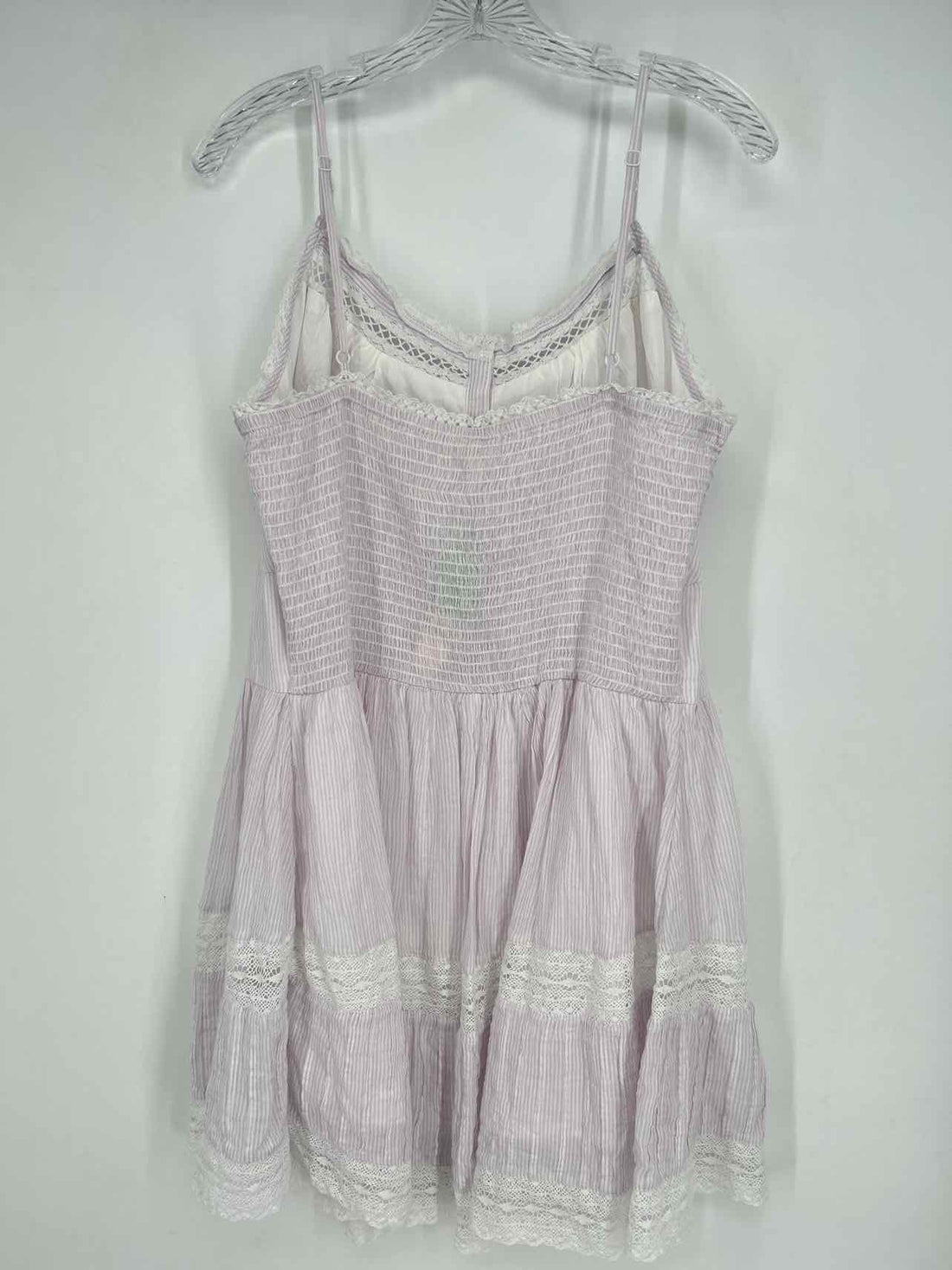 Aerie Size XL Light Purple & White Striped Sleeveless Dress