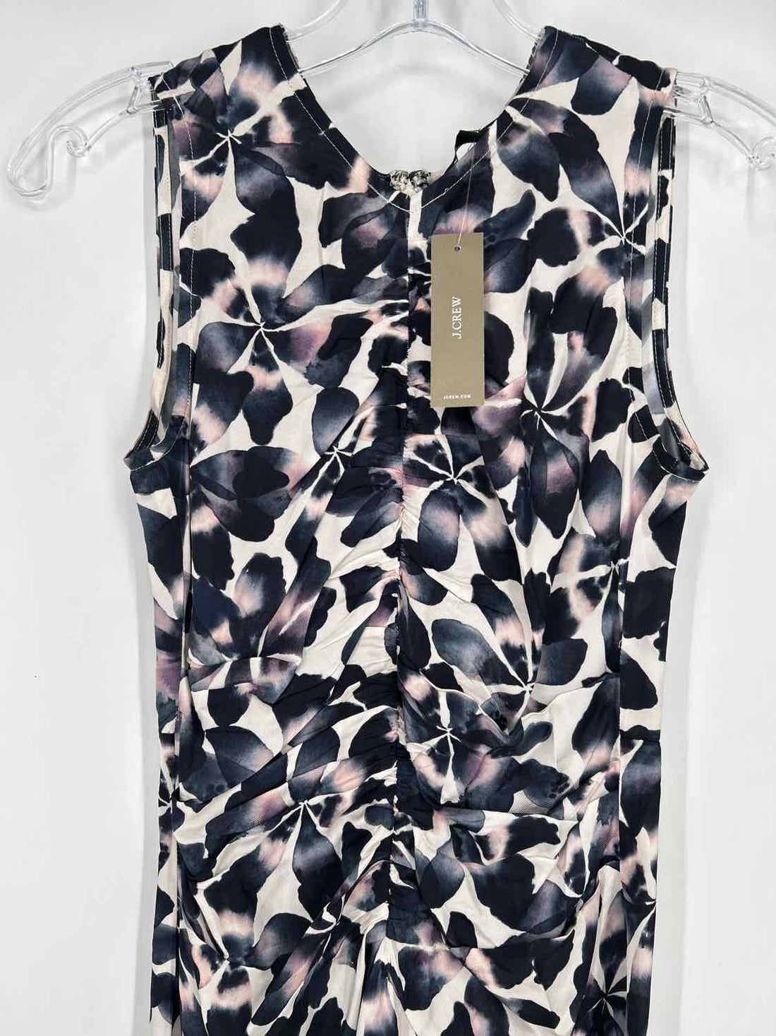 J Crew Size 0 White & Black Floral NWT Dress
