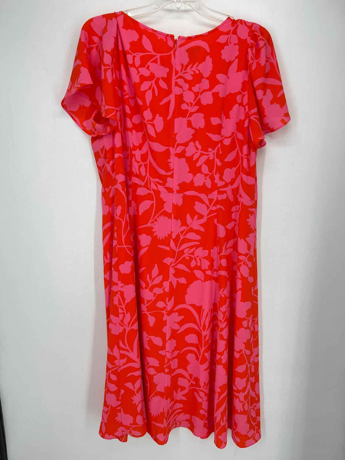 Talbots Size 18 Orange & Pink Dress
