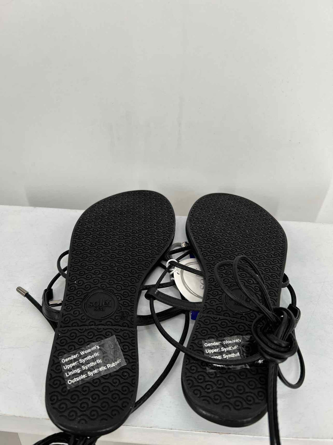 Solei Sea Women Size 9 Black NWT Sandals a