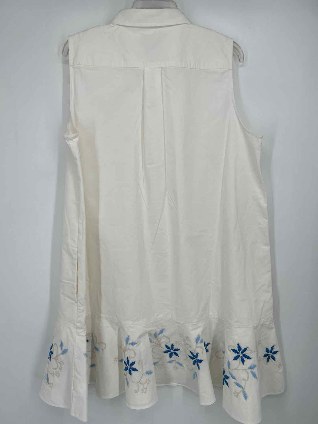 Tuckernuck Callahan Size XXL White Embroidered Sleeveless Dress