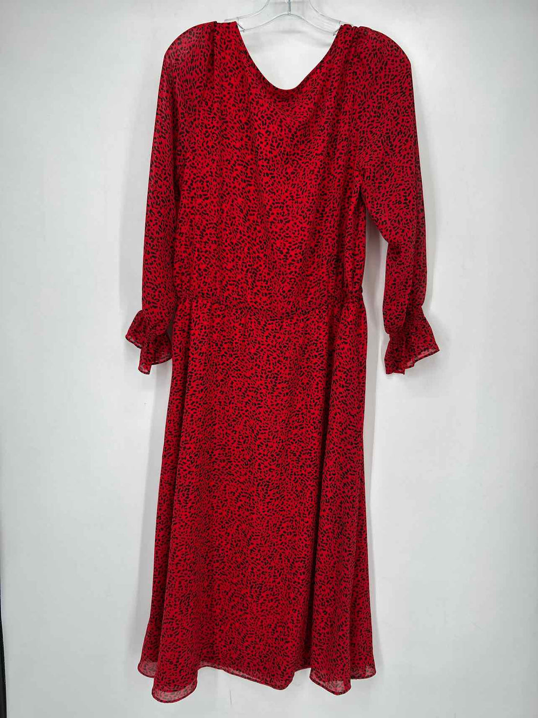 Talbots Size 12 Red & Black Print NWT Dress