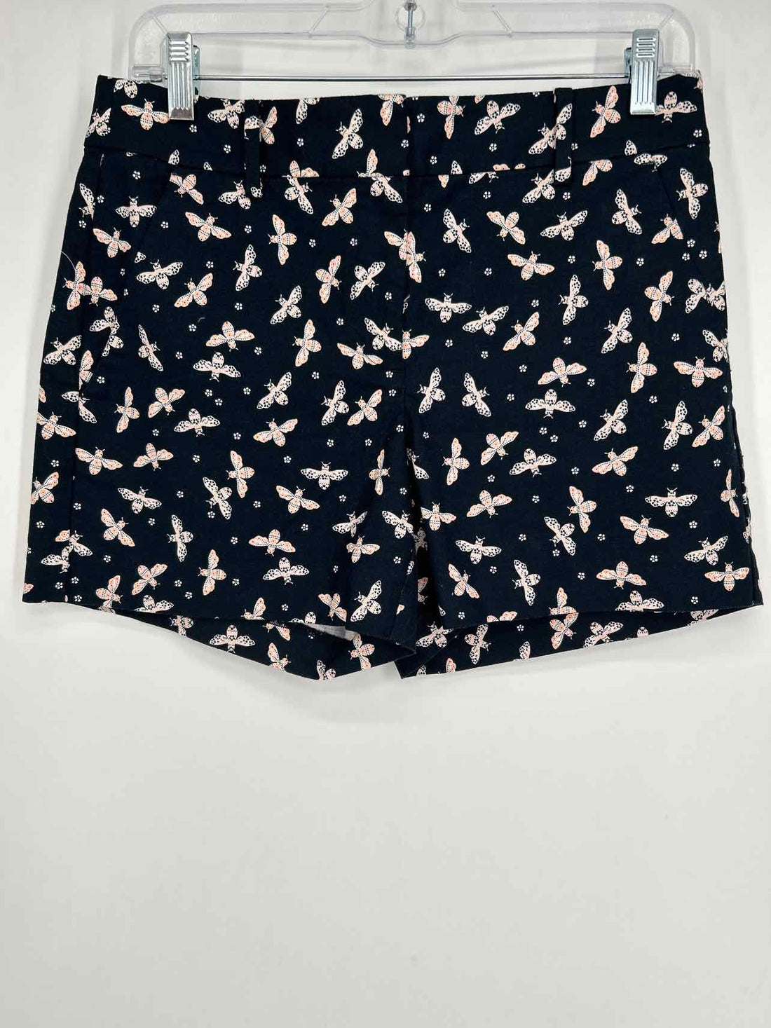 Loft Size 0 Navy & Pink Print Shorts