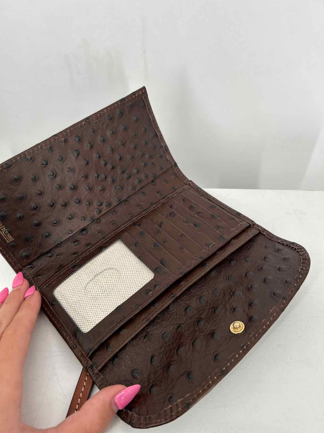 Dooney & Bourke Brown Genuine Leather Pre Owned Wallet