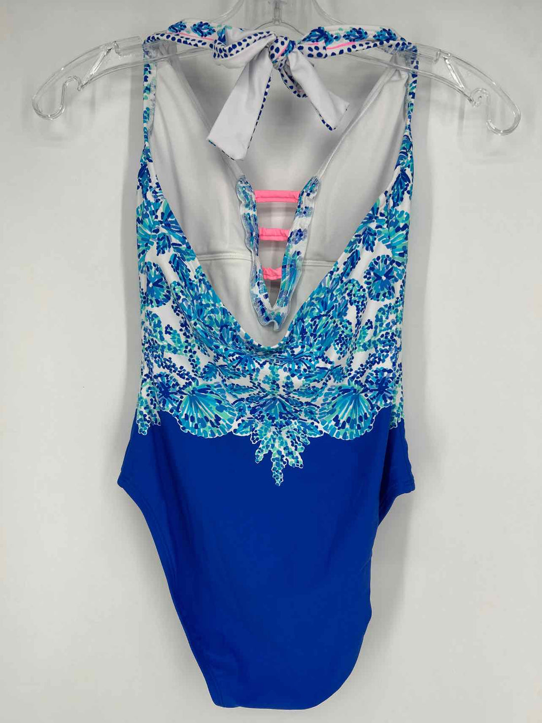 Lilly Pulitzer 0 Blue & White Print Lilly Pulitzer Swimsuit