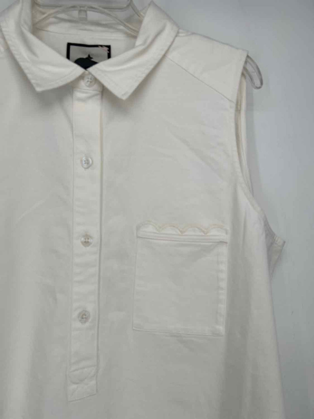 Tuckernuck Callahan Size XXL White Embroidered Sleeveless Dress
