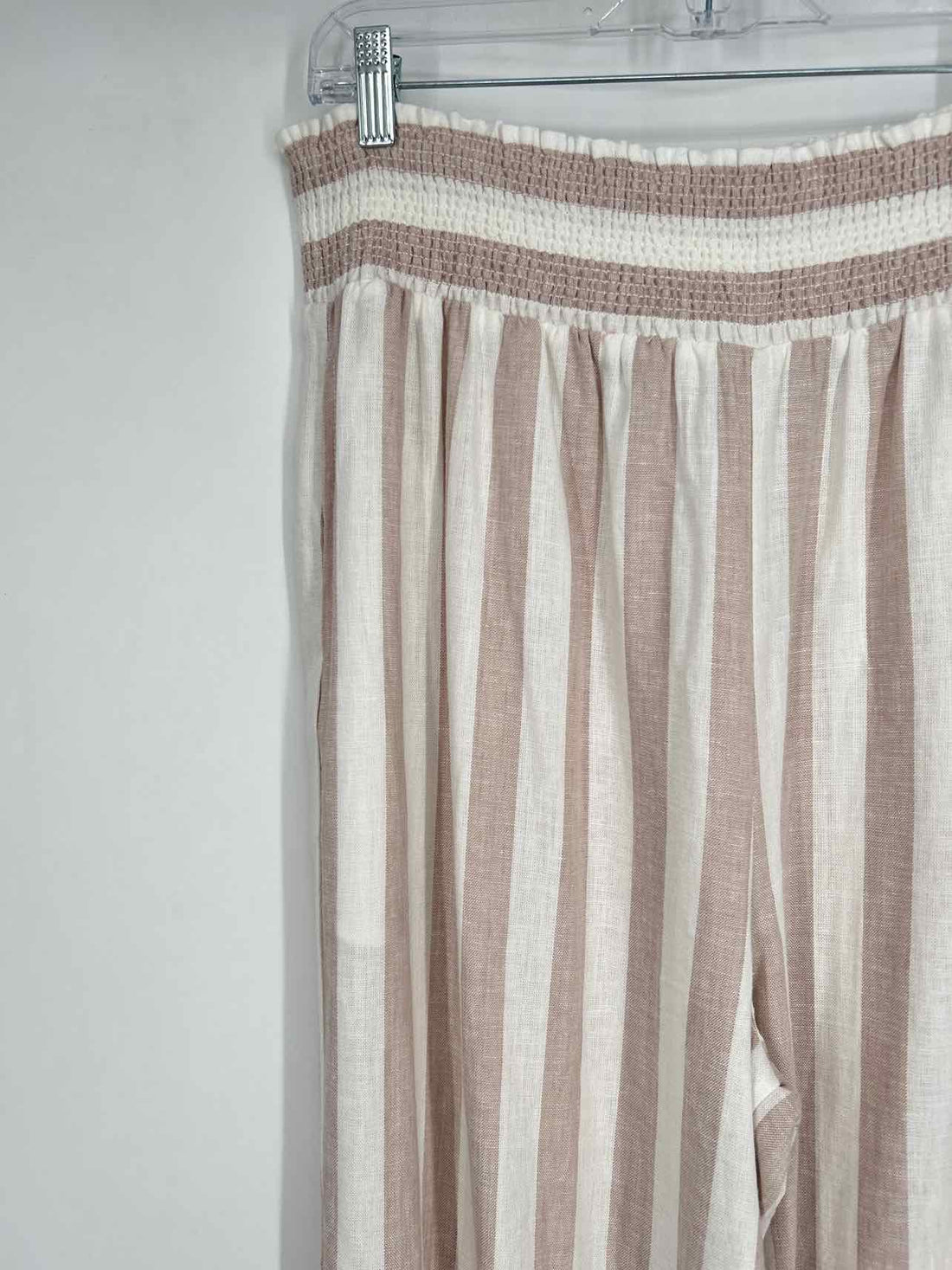 Charlie Page Size XL White Striped Pants