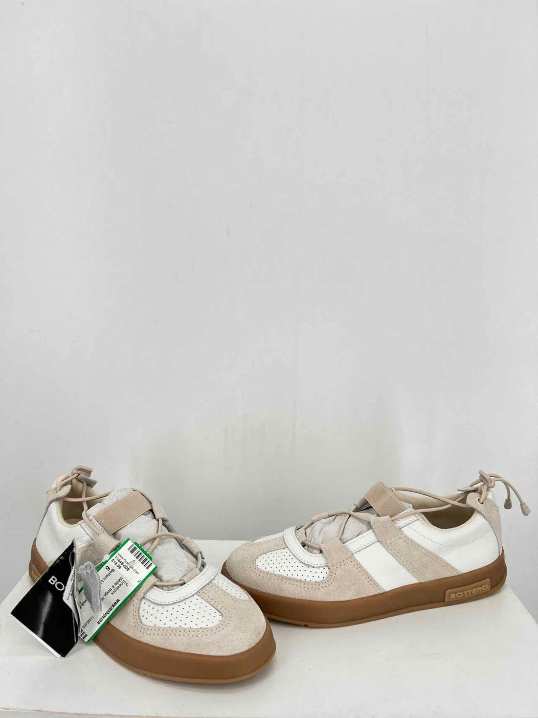 Bottero Limited Edition Women Size 6 White & Beige NWT Sneakers