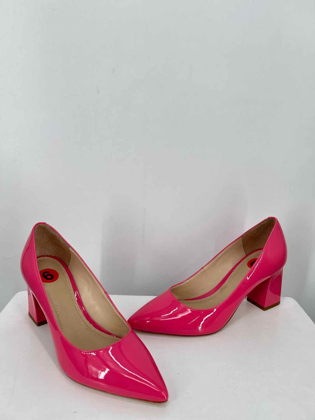 Marc Fisher Women Size 6 Pink Patent Leather Heels