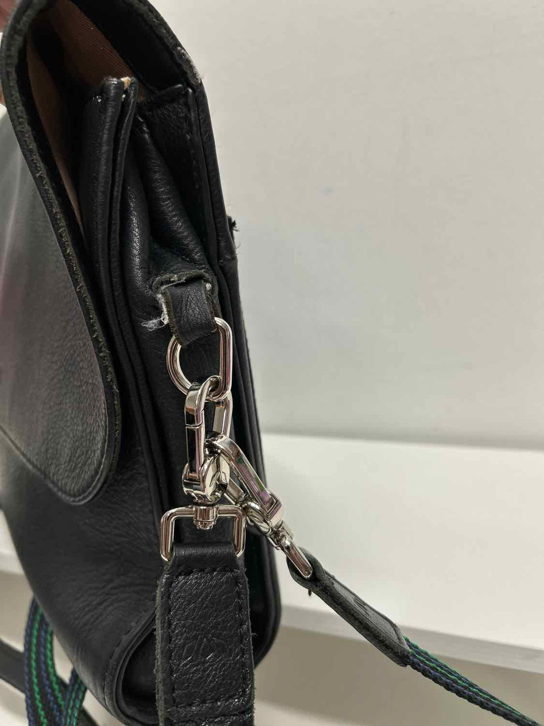Consuela Black Leather Pre Owned Crossbody