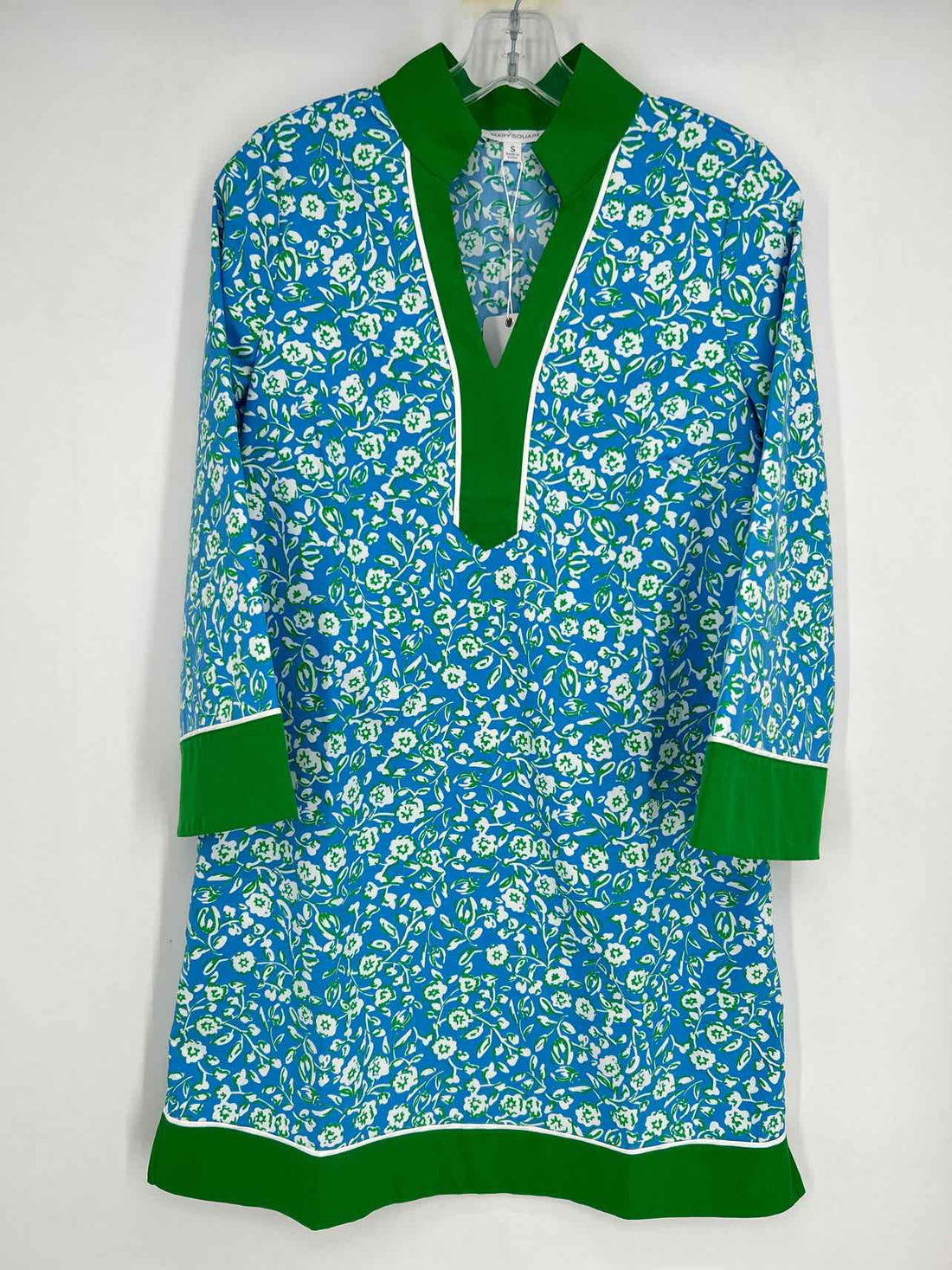 Mary Square Size S Blue & Green Floral NWT Dress a