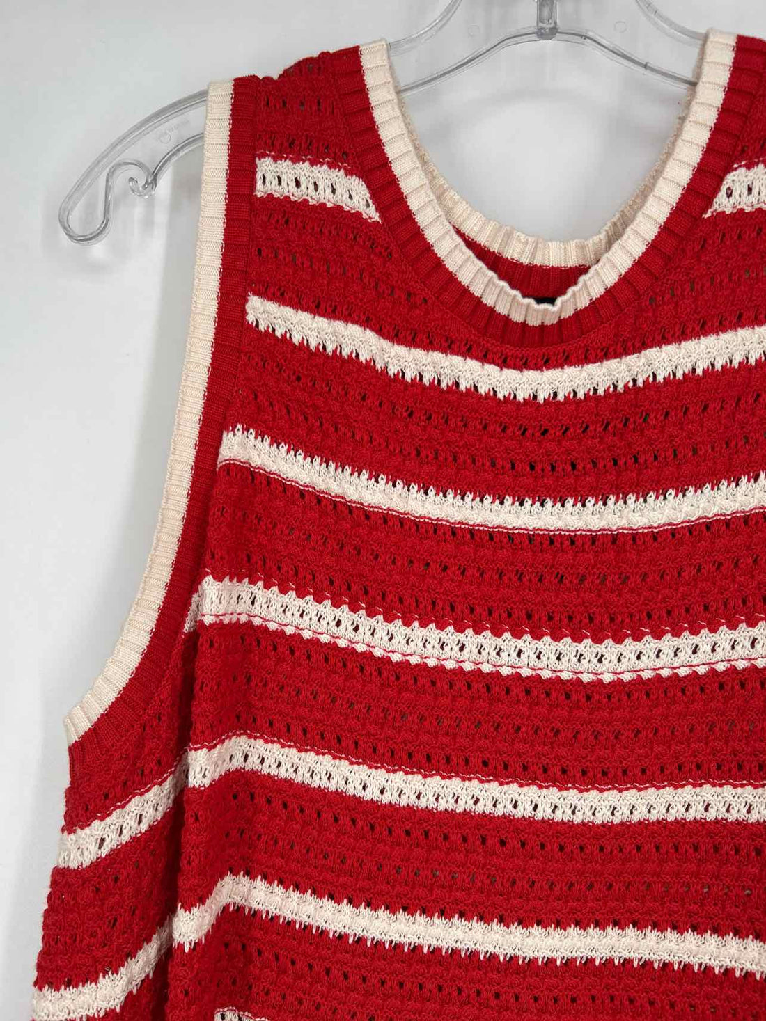 Torrid Size 2X Red & White Striped Knit NWT Top/Blouse