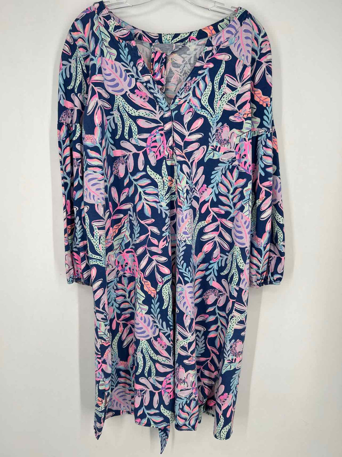 Lilly Pulitzer XL Navy Print Long Sleeve Lilly Pulitzer Dress