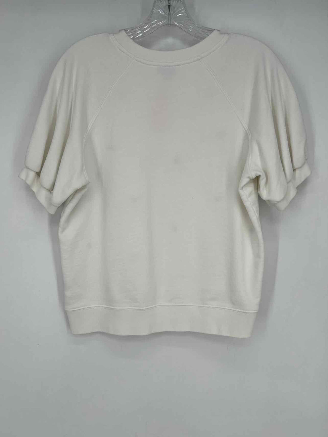Kate Spade Size L Cream Embroidered Short Sleeve