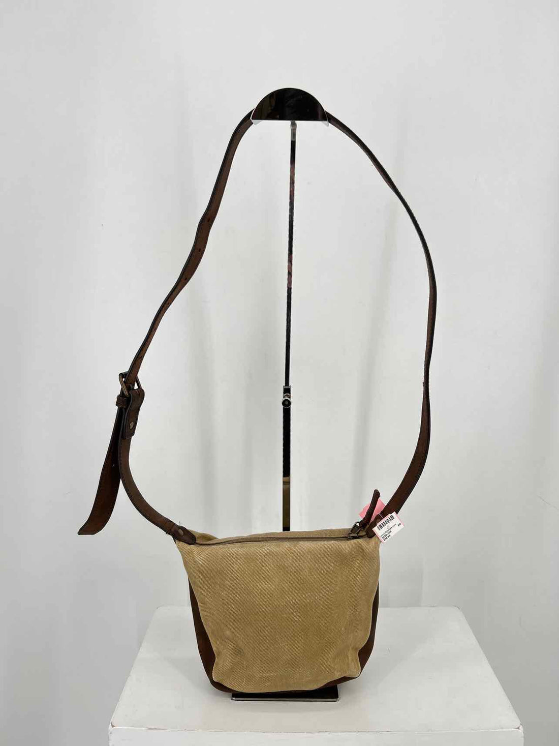 L L Bean Taupe Canvas Crossbody