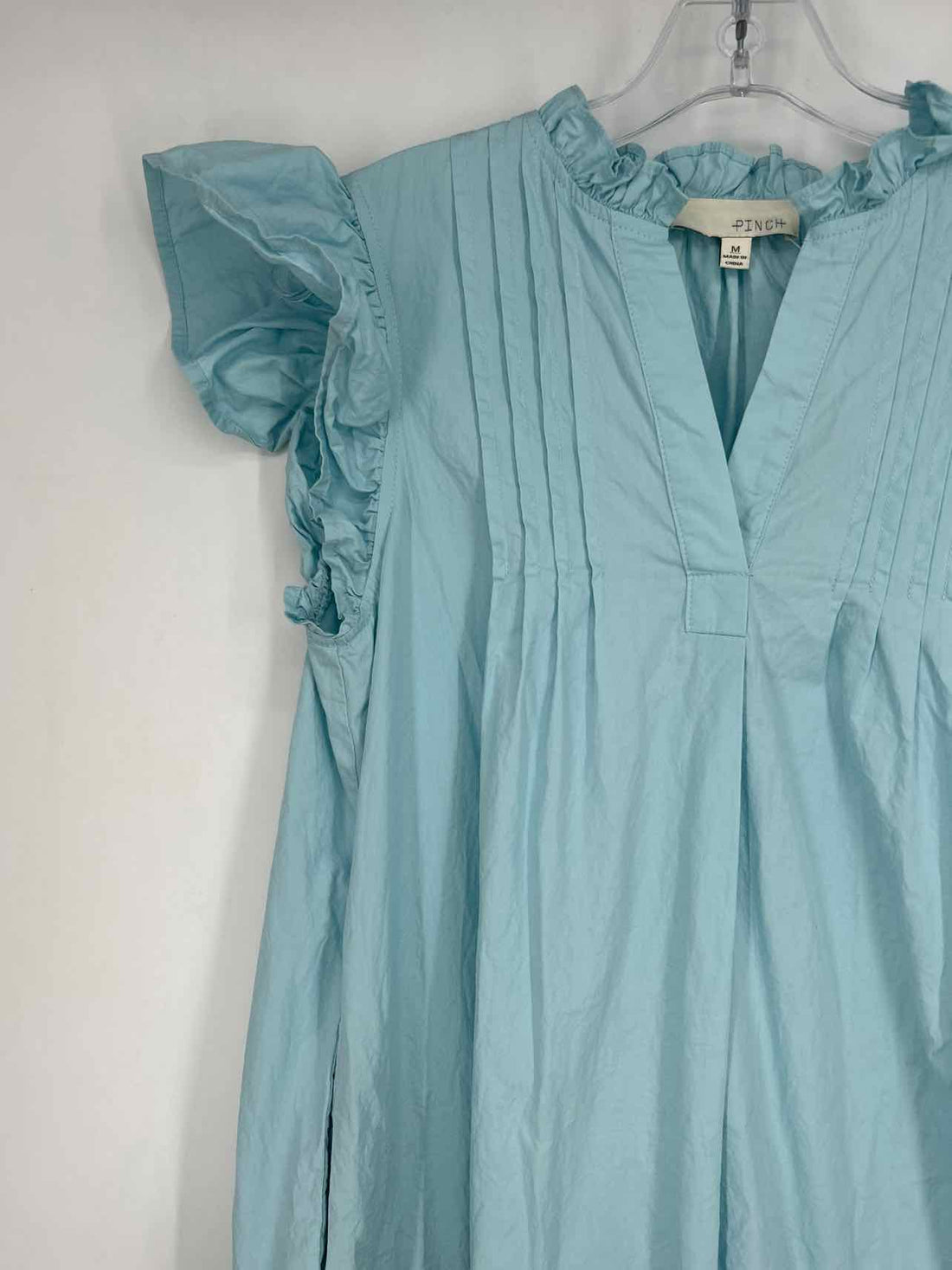 Pinch Size M Blue Colorblock Short Sleeve Dress