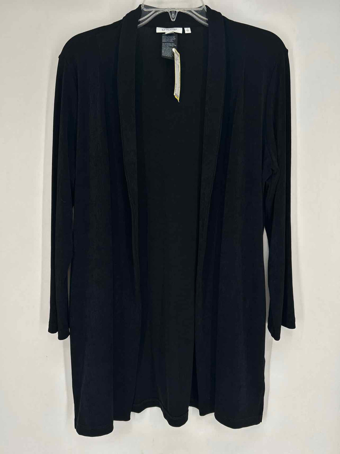 Chicos Size 1 Black Cardigan