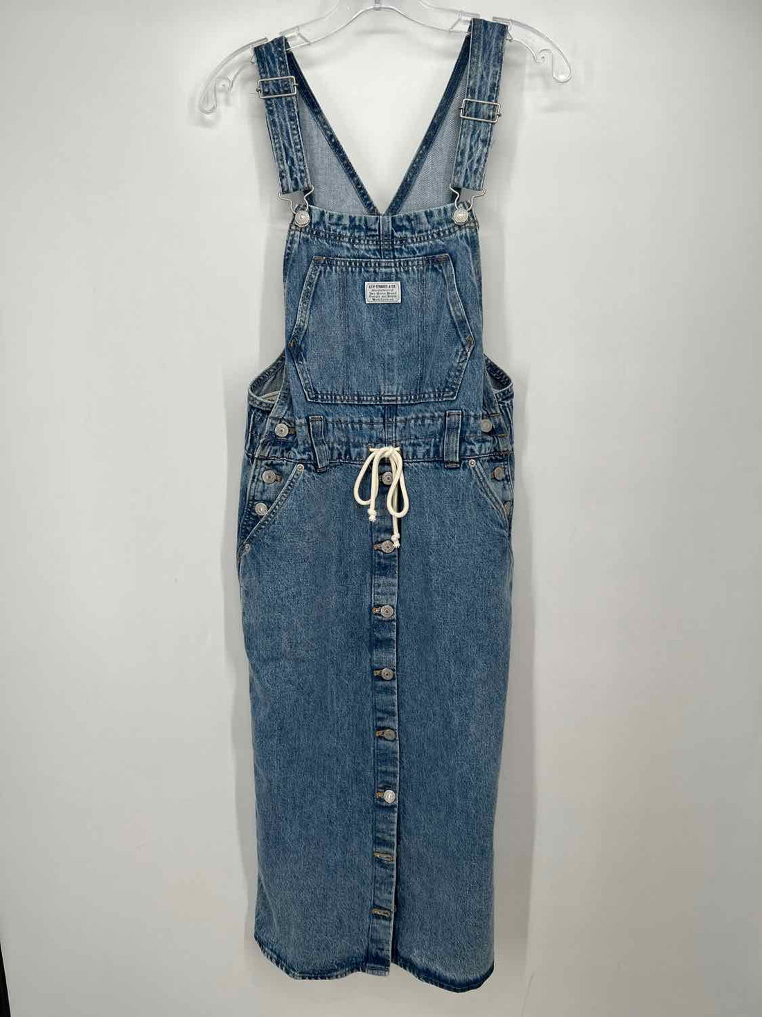 Levi Strauss Size S Medium Wash Denim Sleeveless Dress