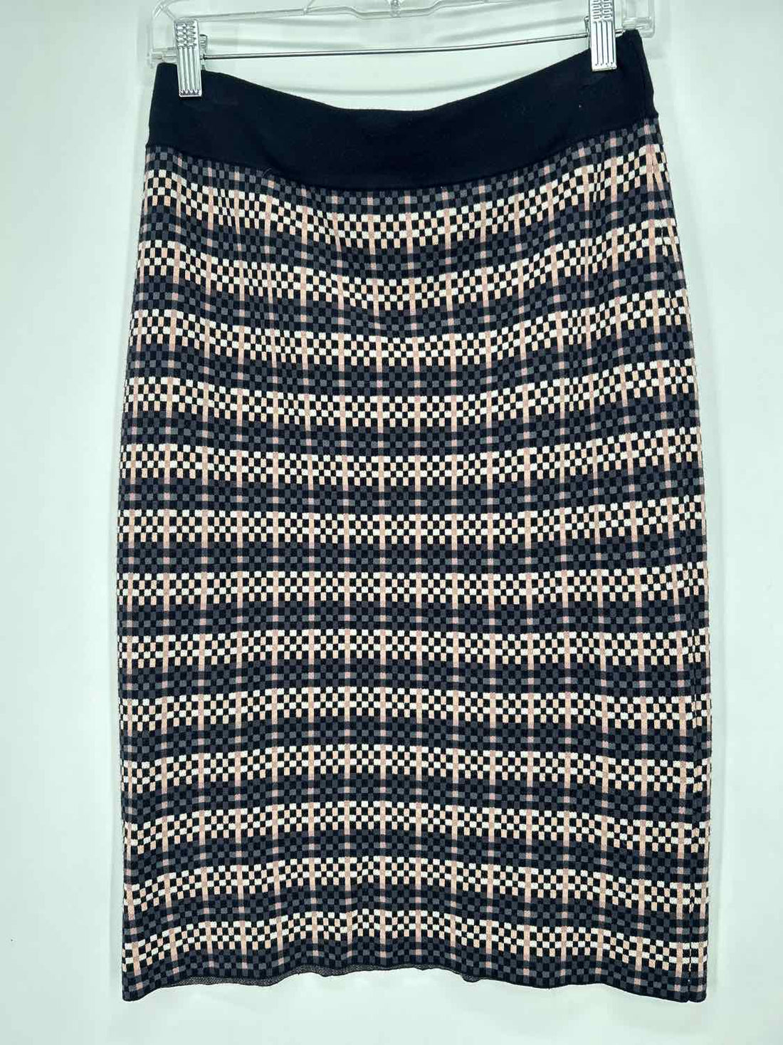 Ann Taylor Size M Navy Checkered Skirts