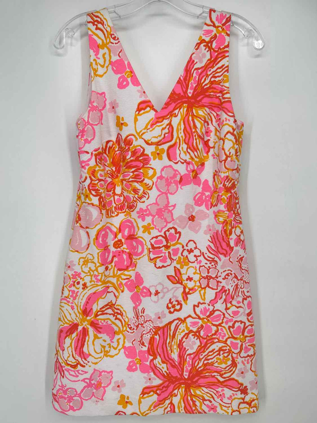 Lilly Pulitzer S Pink & Orange Floral Lilly Pulitzer Dress