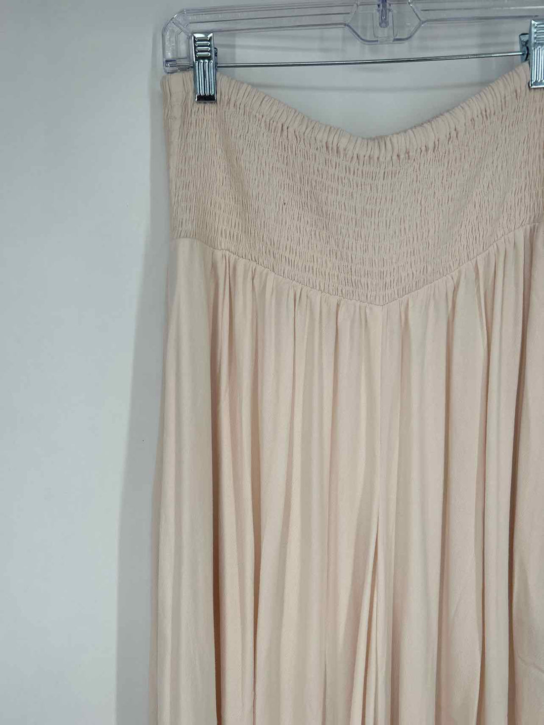 Traffic People M Cream Smocked New Boutique Pants