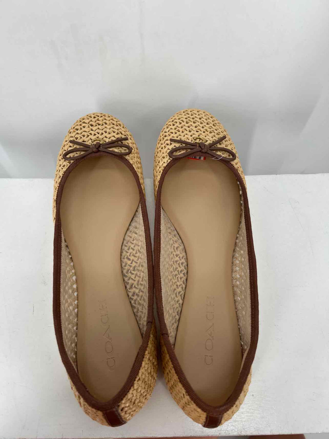 Coach Women Size 9 Raffia Flats
