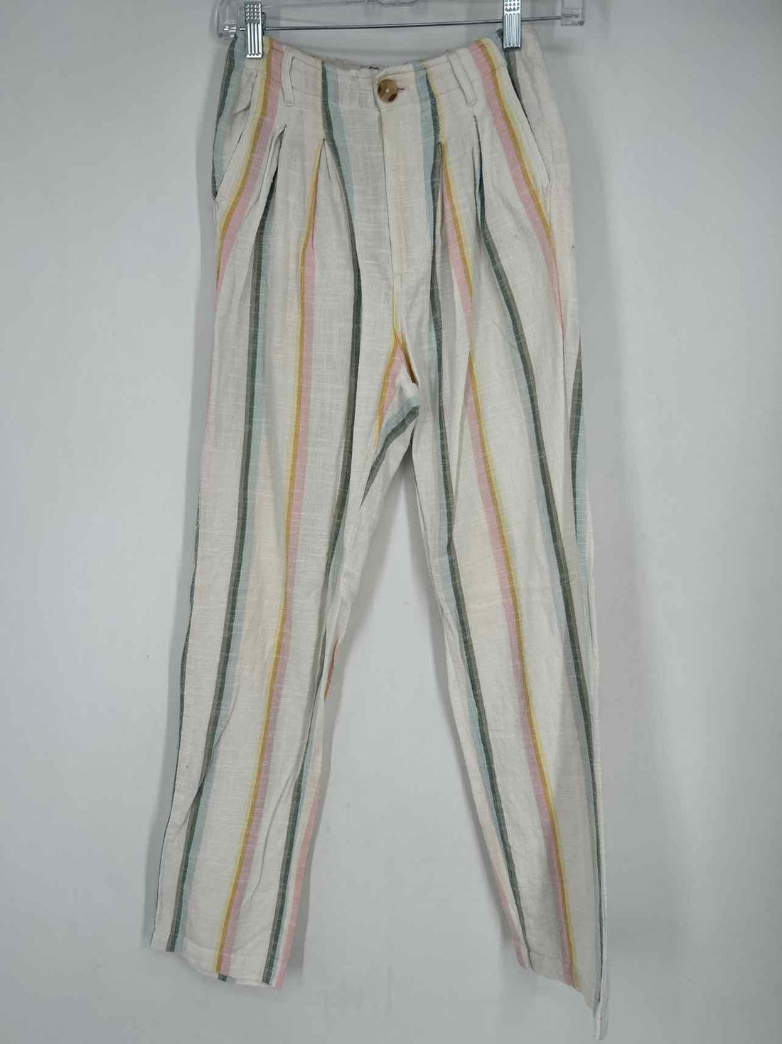 Billabong Size 25 White Striped Pants