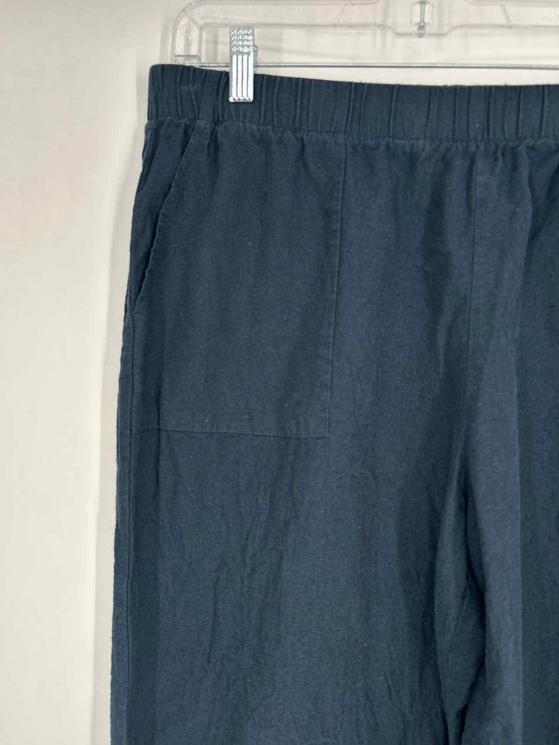 Felina Size L Navy Linen/Cotton Pants