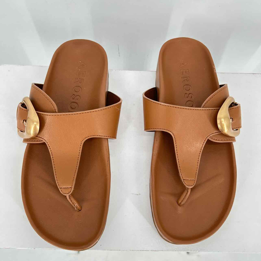 Aerosoles Women Size 7.5 Brown Sandals