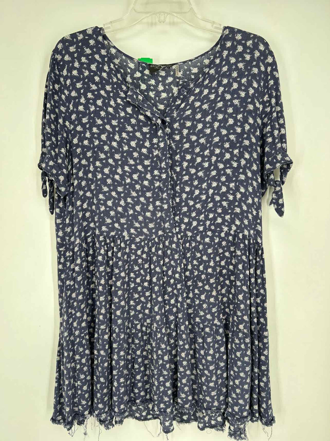 Dress Forum Size L Blue Print Dress