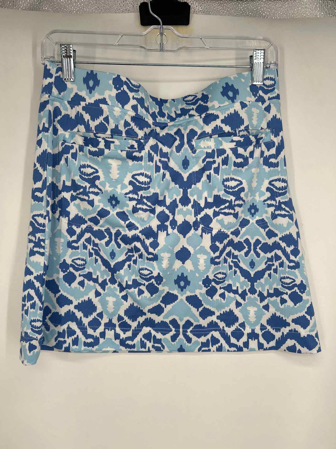 La Mer Luxe Size S Blue & White Print Skort