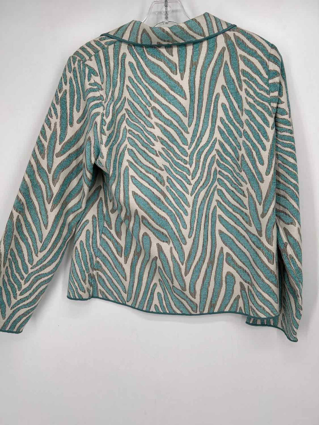 Winding River Size S White & Light Blue Reversible Blazer