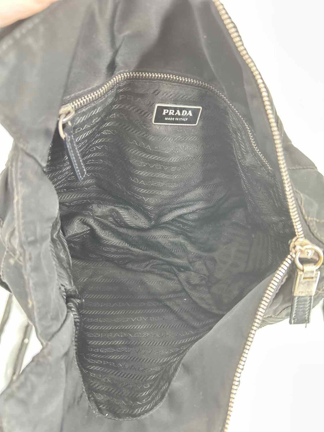 Prada  Tessuto Quilted Chain Black Vintage LUXURY