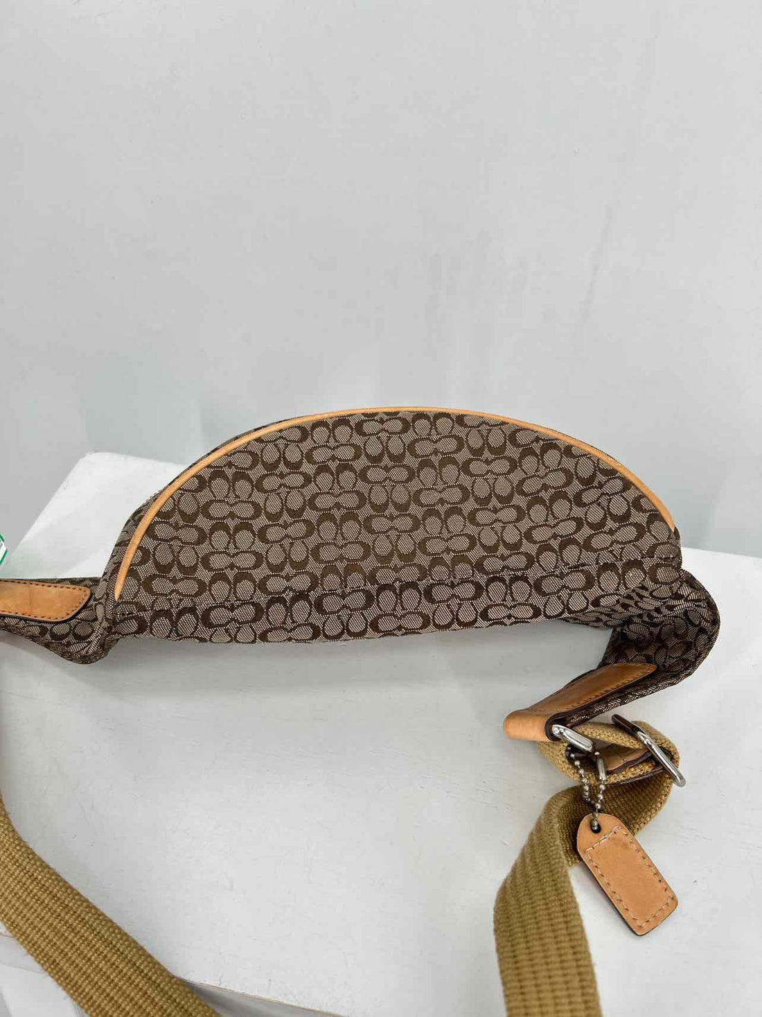 Coach Brown Signature Canvas/Leather Pre Owned Belt Bag