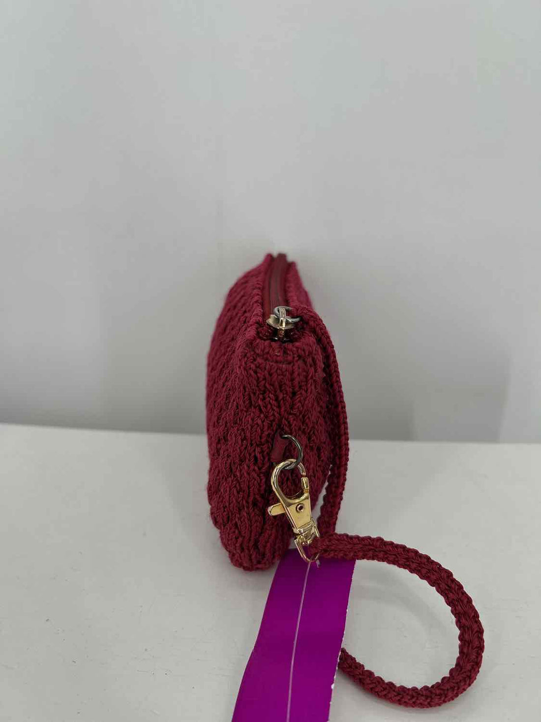 The Sak Red Crochet Pre Owned Clutch