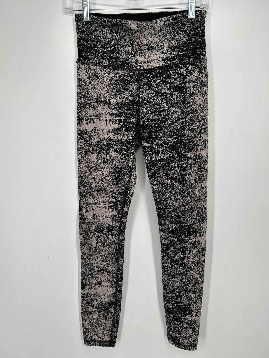 Athleta Size S Black & Gray Print Active Leggings
