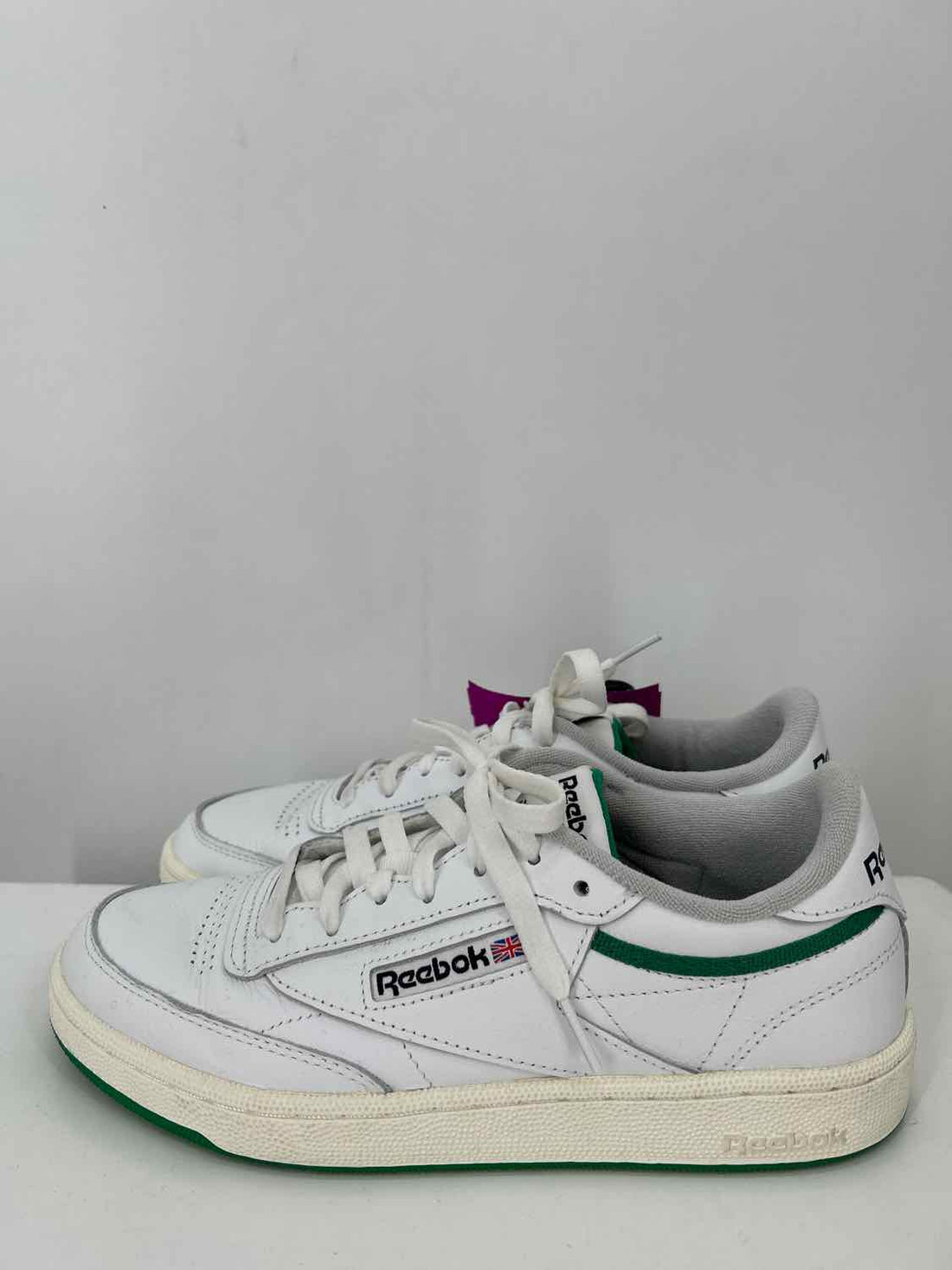 Reebok Women Size 8.5 White & Green Sneakers