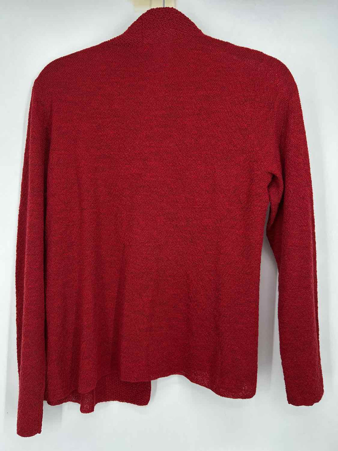 Eileen Fisher Size MP Red Italian Yarn Cardigan