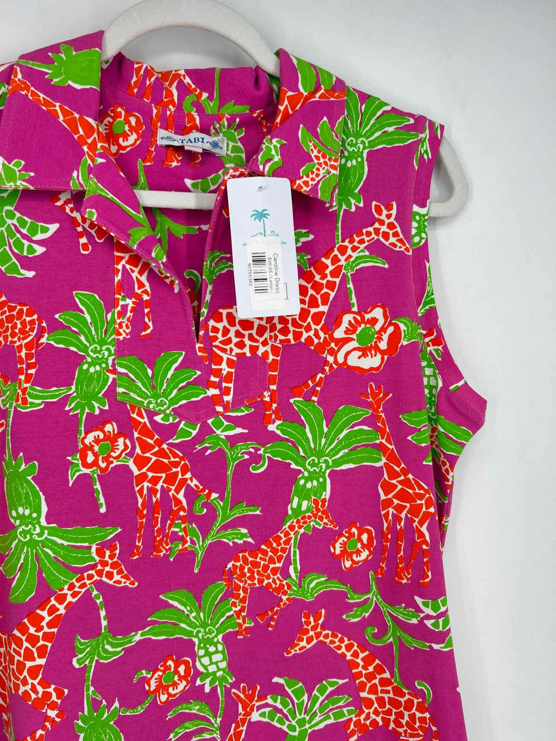 Tabi Size L Magenta Print NWT Dress